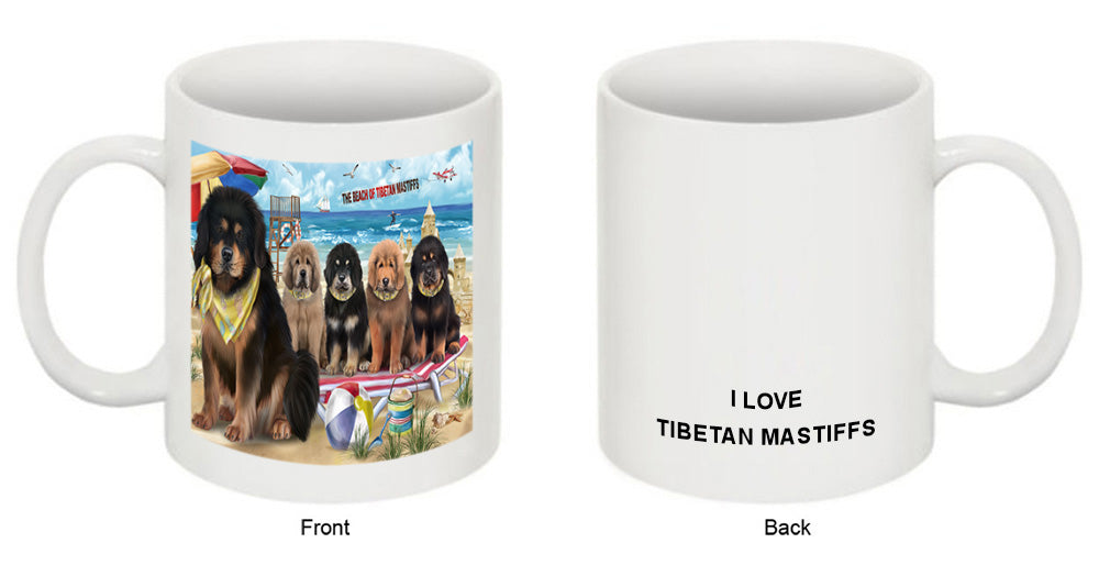 Pet Friendly Beach Tibetan Mastiffs Dog Coffee Mug MUG49595