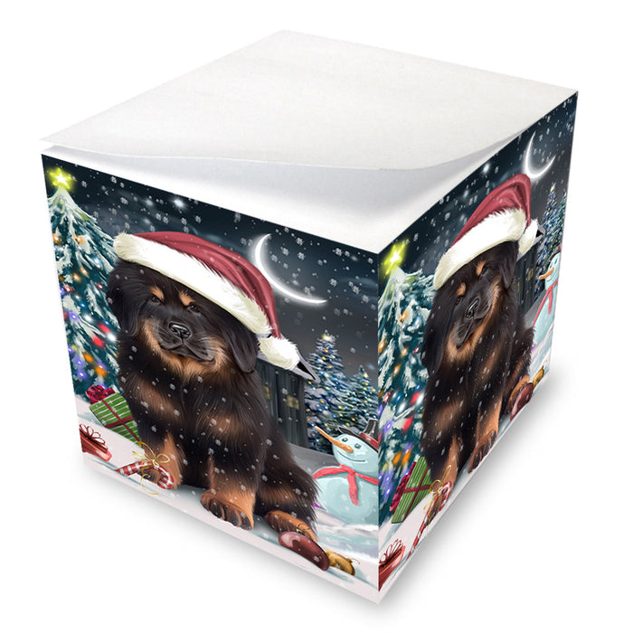 Have a Holly Jolly Christmas Happy Holidays Tibetan Mastiff Dog Note Cube NOC55903