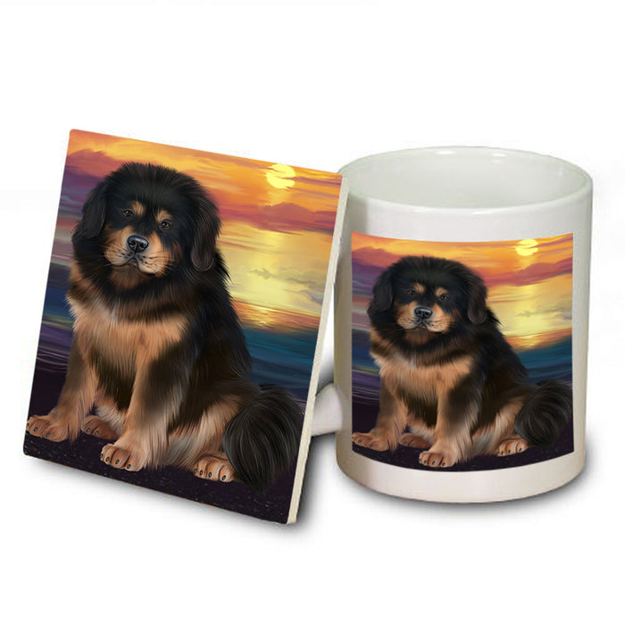 Tibetan Mastiff Dog Mug and Coaster Set MUC54636