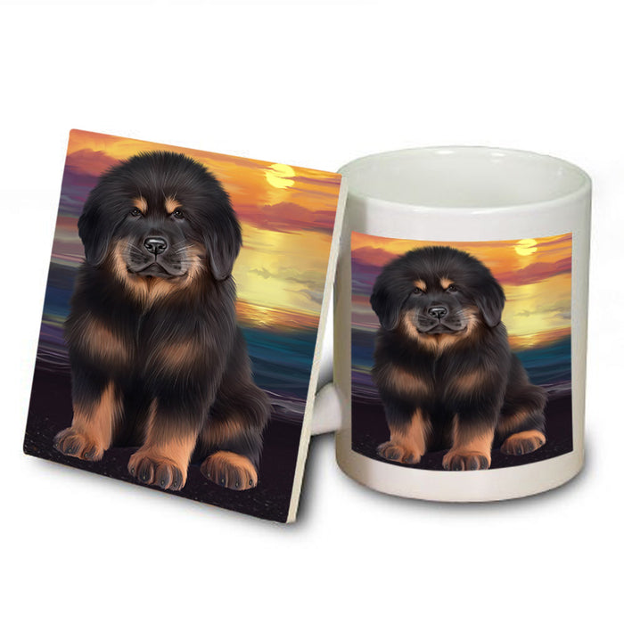 Tibetan Mastiff Dog Mug and Coaster Set MUC54637