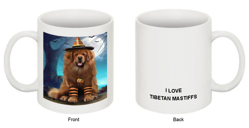 Happy Halloween Trick or Treat Tibetan Mastiff Dog Coffee Mug MUG49935