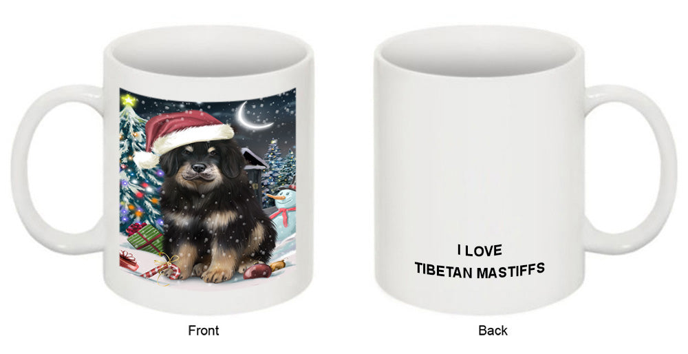 Have a Holly Jolly Christmas Happy Holidays Tibetan Mastiff Dog Coffee Mug MUG49656