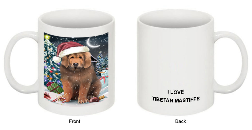 Have a Holly Jolly Christmas Happy Holidays Tibetan Mastiff Dog Coffee Mug MUG49657