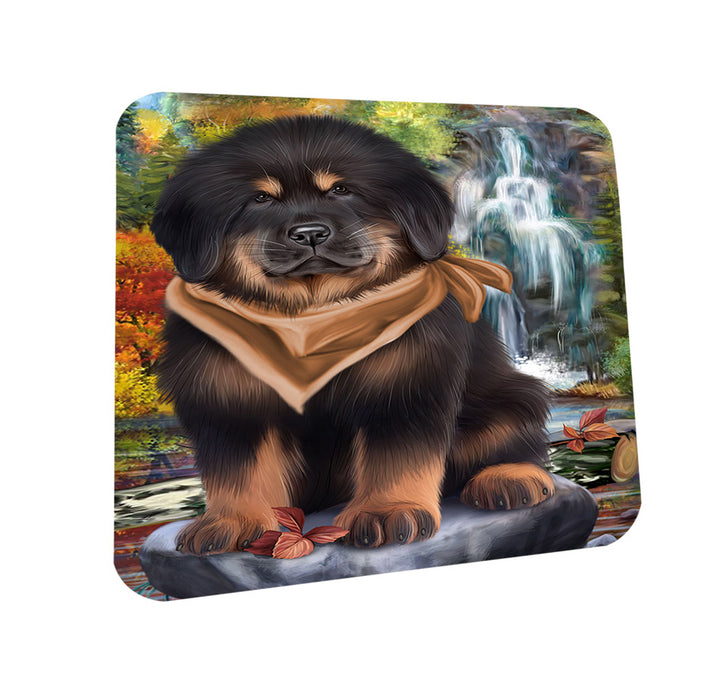 Scenic Waterfall Tibetan Mastiff Dog Coasters Set of 4 CST54654