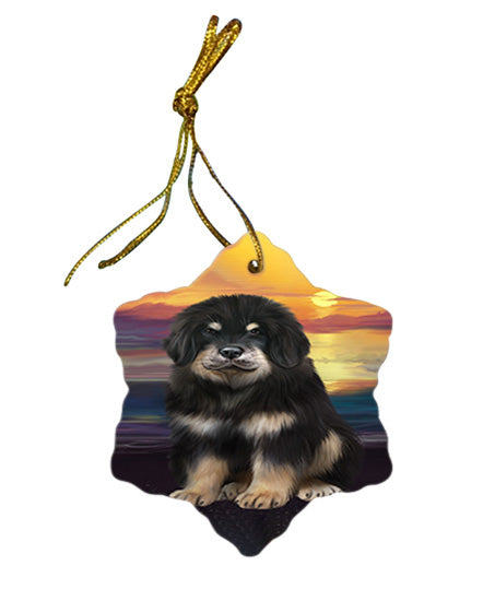 Tibetan Mastiff Dog Star Porcelain Ornament SPOR54765