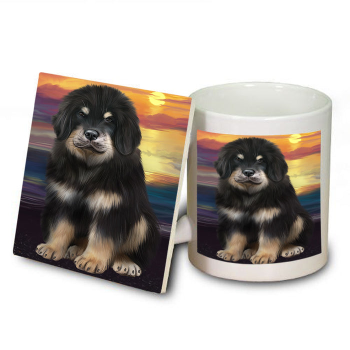 Tibetan Mastiff Dog Mug and Coaster Set MUC54638