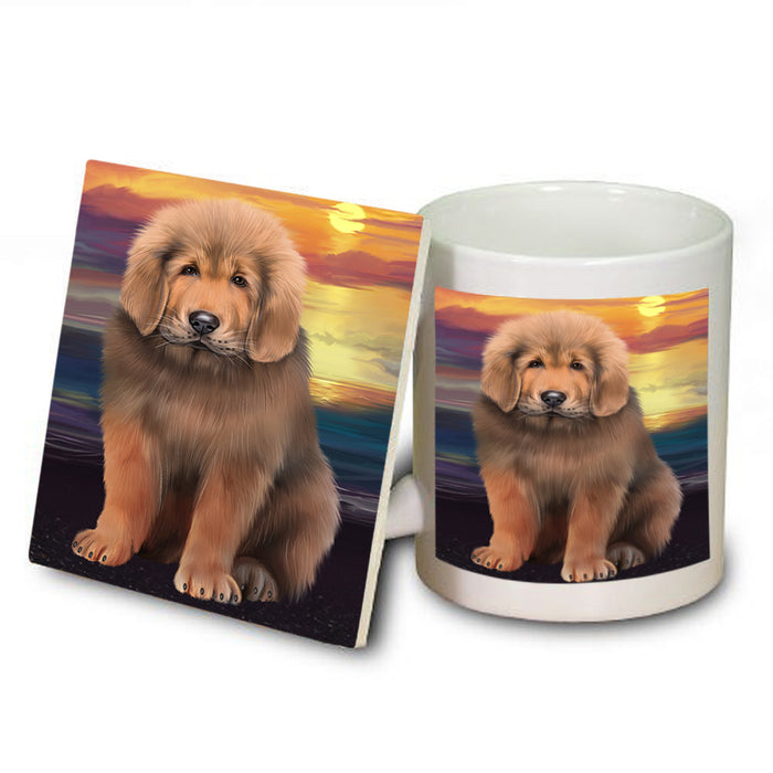 Tibetan Mastiff Dog Mug and Coaster Set MUC54639