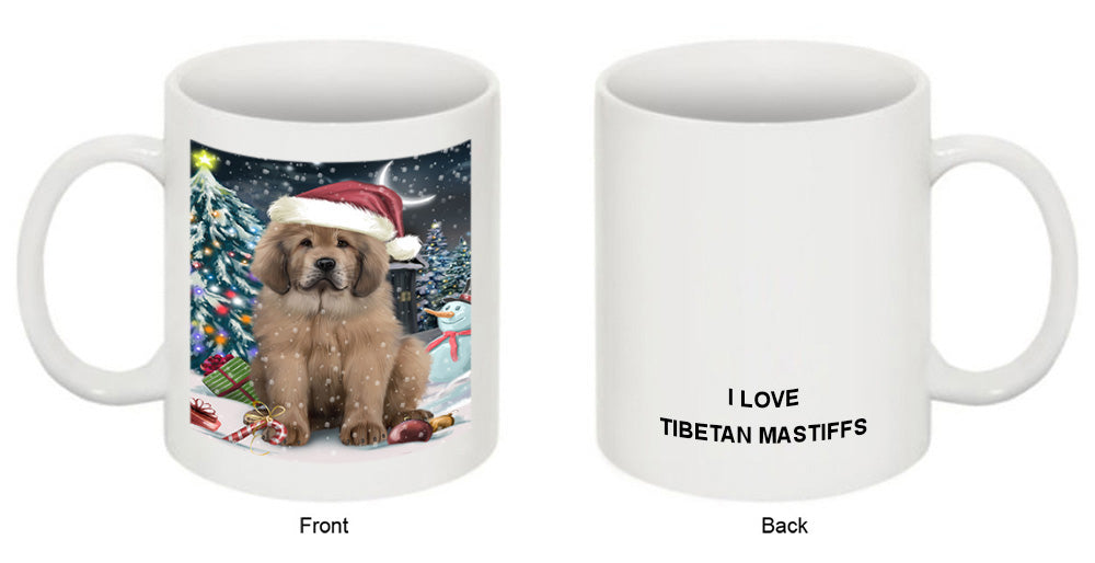Have a Holly Jolly Christmas Happy Holidays Tibetan Mastiff Dog Coffee Mug MUG49658