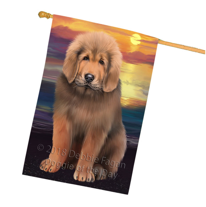 Tibetan Mastiff Dog House Flag FLG54973