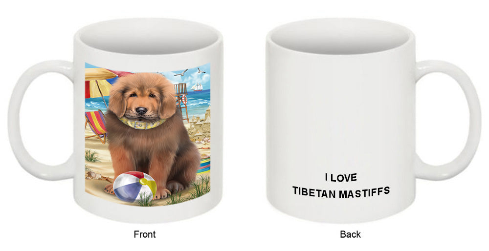 Pet Friendly Beach Tibetan Mastiff Dog Coffee Mug MUG49598