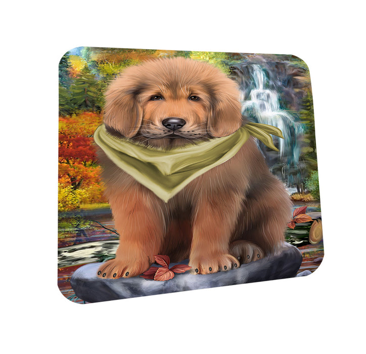 Scenic Waterfall Tibetan Mastiff Dog Coasters Set of 4 CST54656