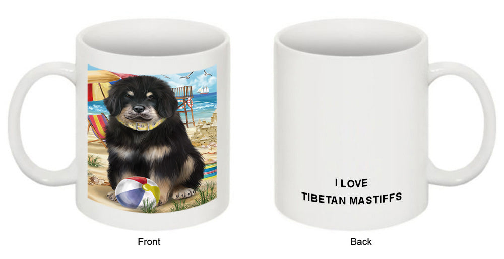 Pet Friendly Beach Tibetan Mastiff Dog Coffee Mug MUG49599