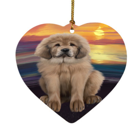 Tibetan Mastiff Dog Heart Christmas Ornament HPOR54776