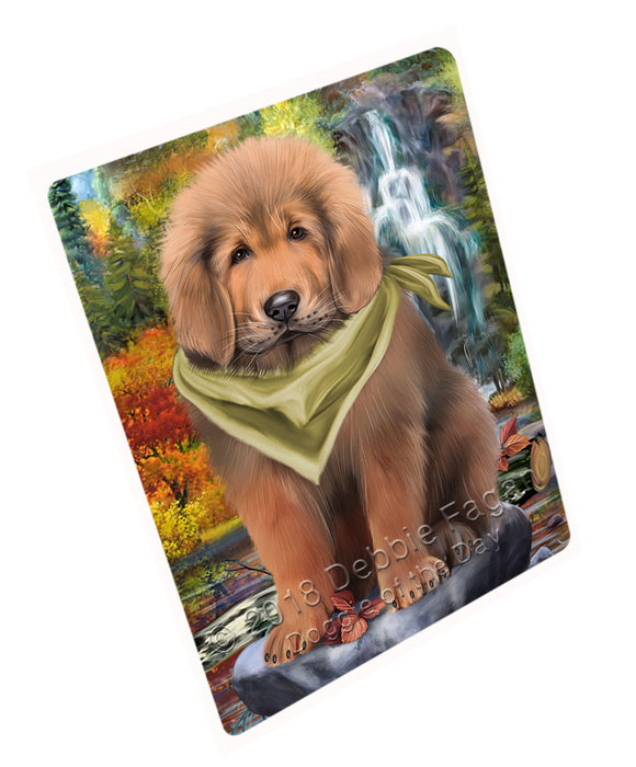 Scenic Waterfall Tibetan Mastiff Dog Large Refrigerator / Dishwasher Magnet RMAG89838