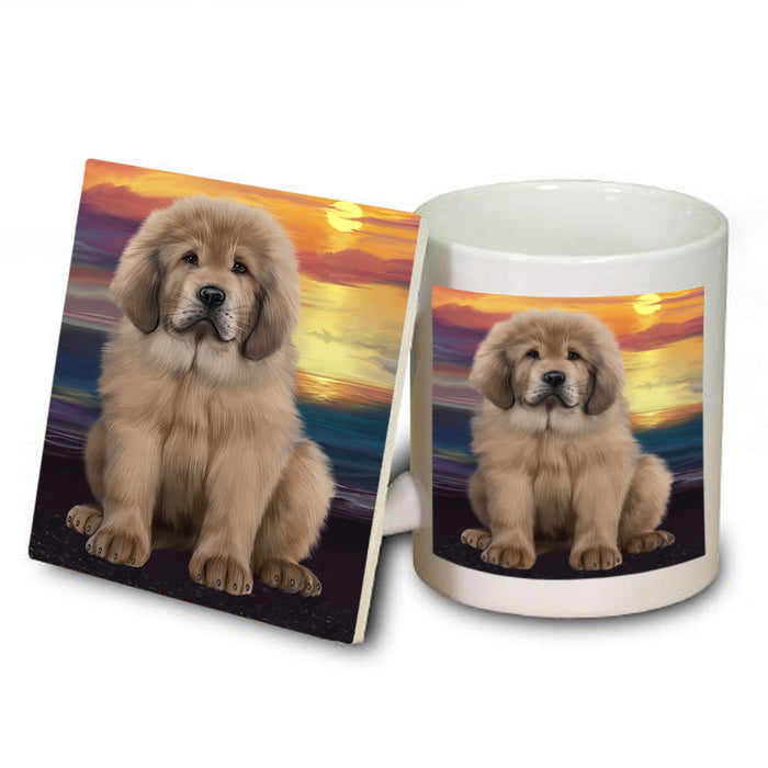 Tibetan Mastiff Dog Mug and Coaster Set MUC54640