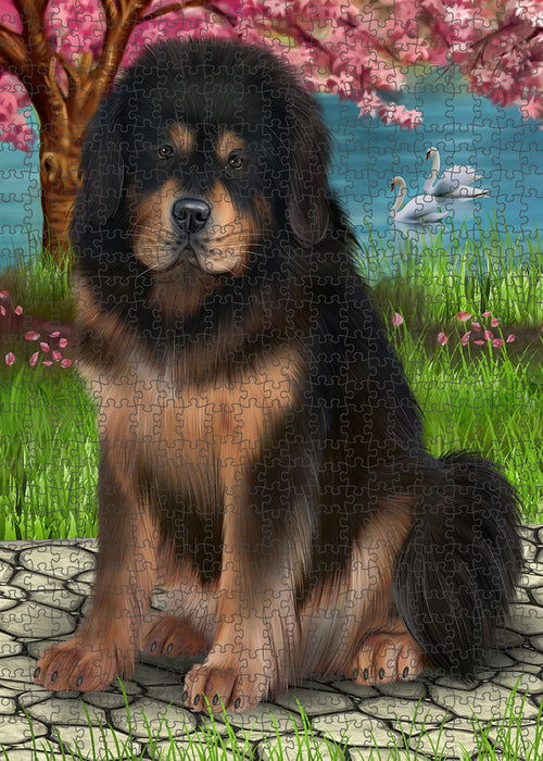 Tibetan Mastiff Dog Puzzle with Photo Tin PUZL86268