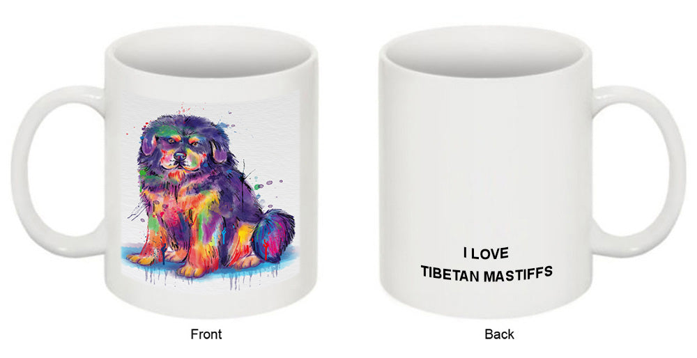 Watercolor Tibetan Mastiff Dog Coffee Mug MUG52507