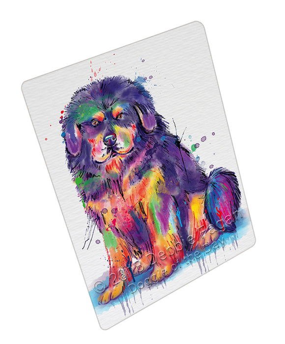 Watercolor Tibetan Mastiff Dog Blanket BLNKT133617