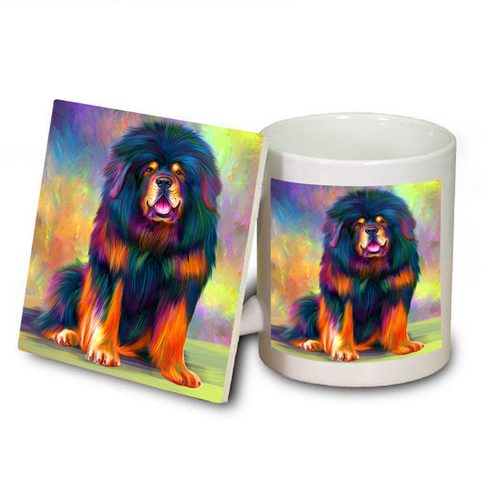 Paradise Wave Tibetan Mastiff Dog Mug and Coaster Set MUC56075