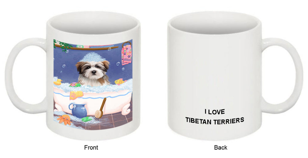 Rub A Dub Dog In A Tub Tibetan Terrier Dog Coffee Mug MUG52863