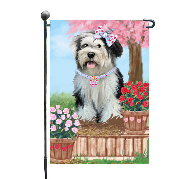 Personalized Rosie 25 Cent Kisses Tibetan Terrier Dog Custom Garden Flag GFLG64813