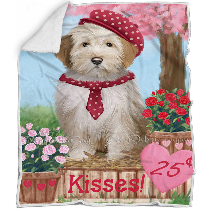 Rosie 25 Cent Kisses Tibetan Terrier Dog Blanket BLNKT125643