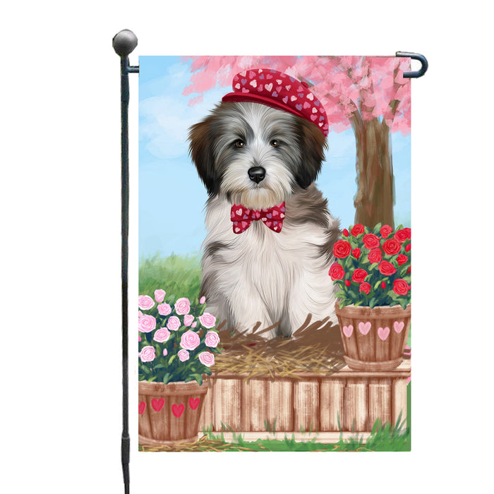 Personalized Rosie 25 Cent Kisses Tibetan Terrier Dog Custom Garden Flag GFLG64816