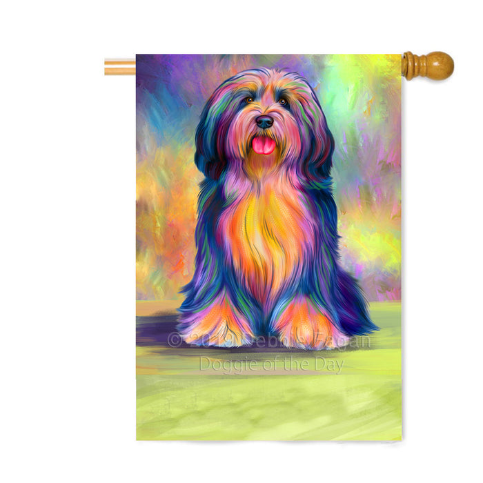 Personalized Paradise Wave Tibetan Terrier Dog Custom House Flag FLG-DOTD-A60142