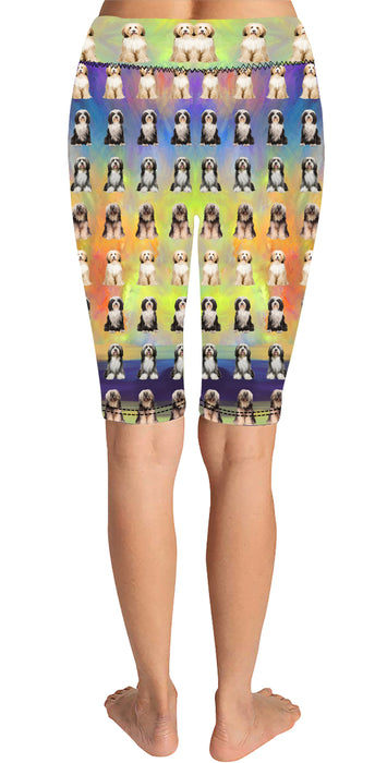 Paradise Wave Tuxedo Cats Knee Length Leggings