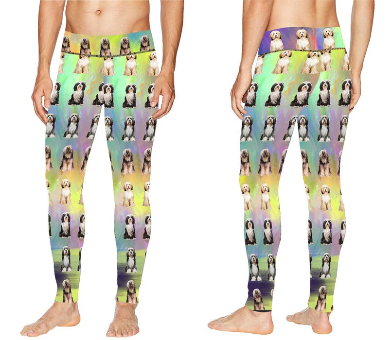 Paradise Wave Tibetan Terrier Dogs All Over Print Meggings