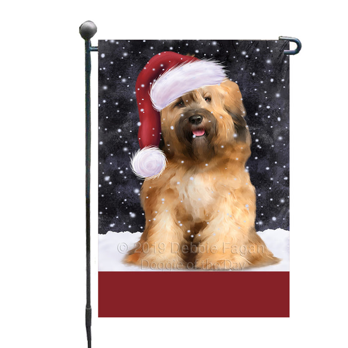 Personalized Let It Snow Happy Holidays Tibetan Terrier Dog Custom Garden Flags GFLG-DOTD-A62469