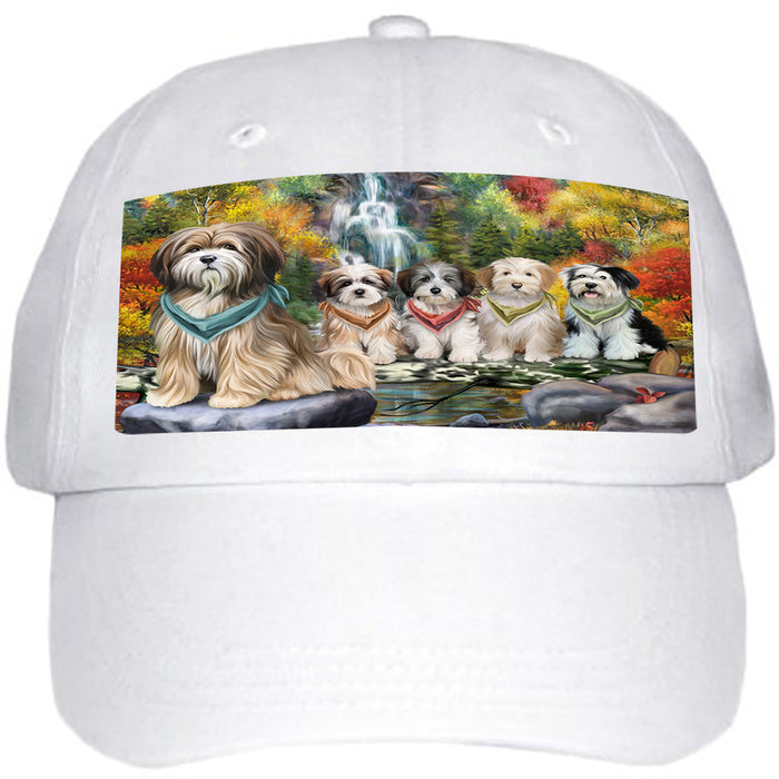 Scenic Waterfall Tibetan Terriers Dog Ball Hat Cap HAT52407