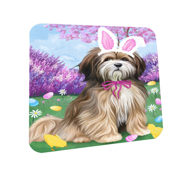 Tibetan Terrier Dog Easter Holiday Coasters Set of 4 CST49237