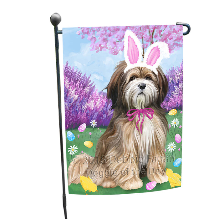 Tibetan Terrier Dog Easter Holiday Garden Flag GFLG57046