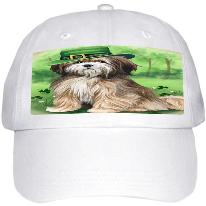 St. Patricks Day Irish Portrait Tibetan Terrier Dog Ball Hat Cap HAT51972