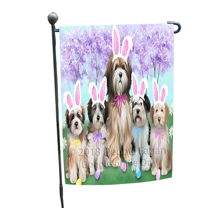 Tibetan Terriers Dog Easter Holiday Garden Flag GFLG57047