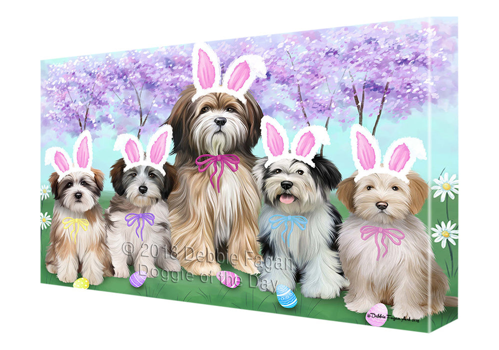Tibetan Terriers Dog Easter Holiday Canvas Wall Art CVS60330