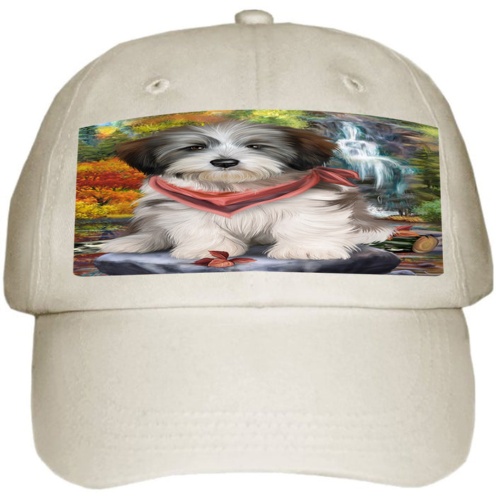 Scenic Waterfall Tibetan Terrier Dog Ball Hat Cap HAT52413