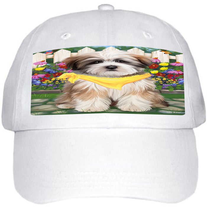 Spring Floral Tibetan Terrier Dog Ball Hat Cap HAT59808