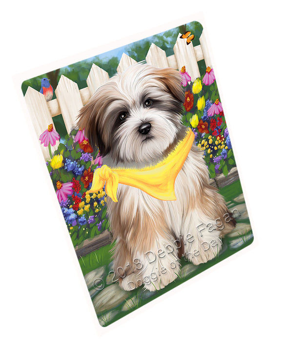 Spring Floral Tibetan Terrier Dog Cutting Board C54390
