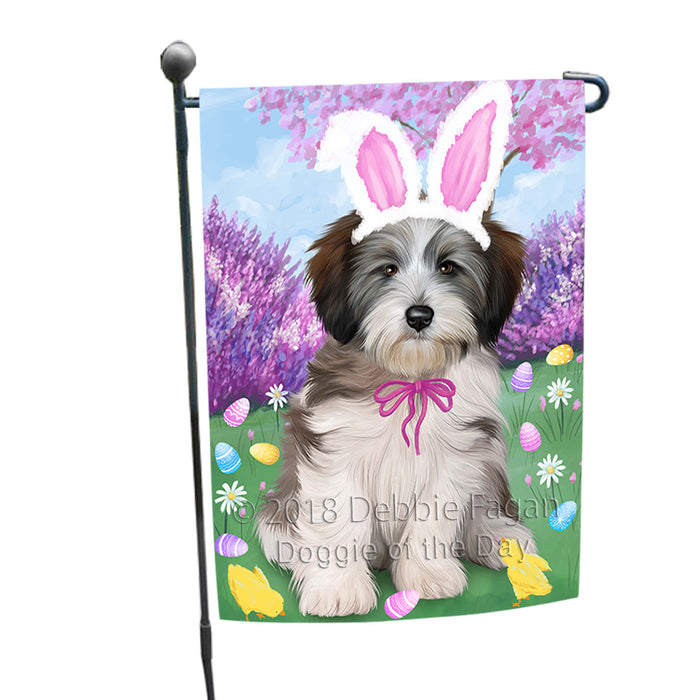 Tibetan Terrier Dog Easter Holiday Garden Flag GFLG57048