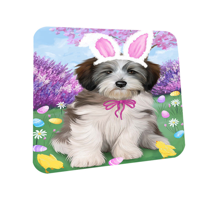 Tibetan Terrier Dog Easter Holiday Coasters Set of 4 CST49239