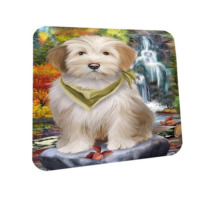 Scenic Waterfall Tibetan Terrier Dog Coasters Set of 4 CST49486