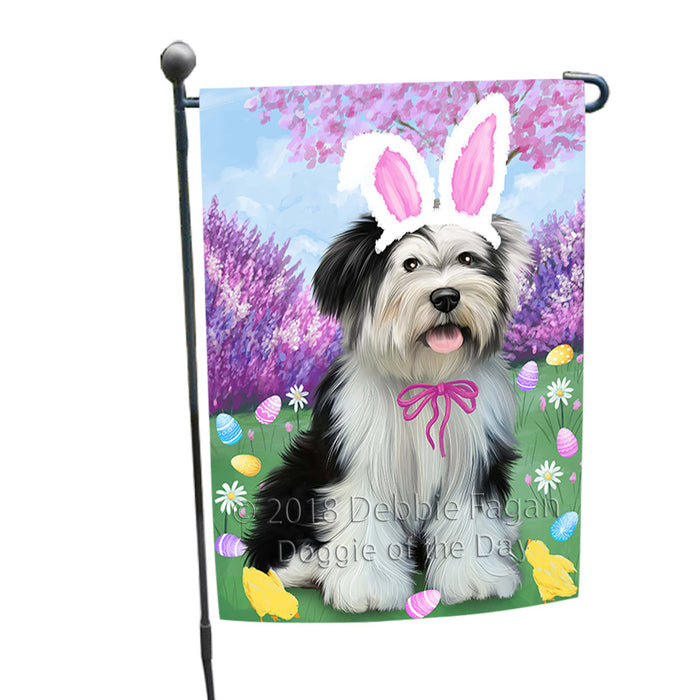 Tibetan Terrier Dog Easter Holiday Garden Flag GFLG57049