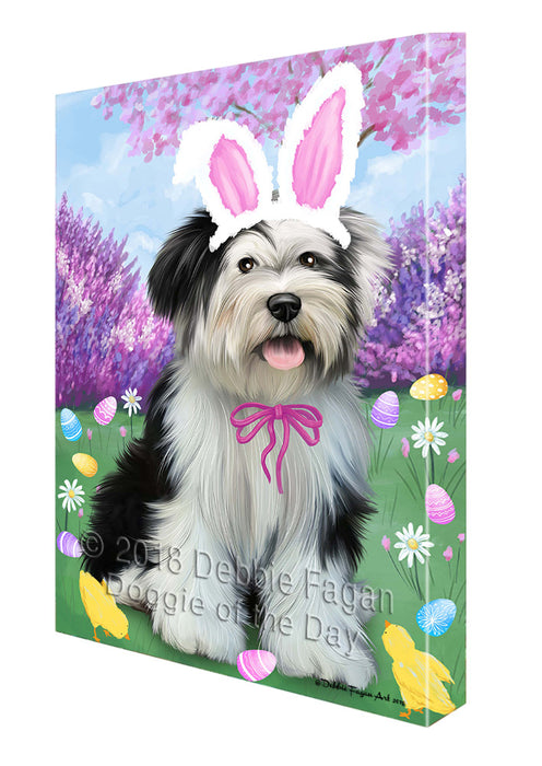 Tibetan Terrier Dog Easter Holiday Canvas Wall Art CVS60348