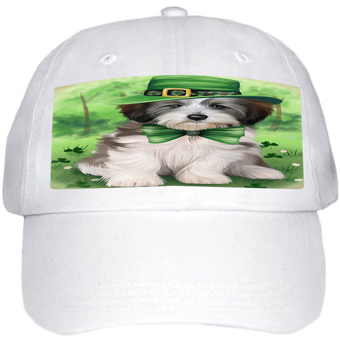 St. Patricks Day Irish Portrait Tibetan Terrier Dog Ball Hat Cap HAT51981
