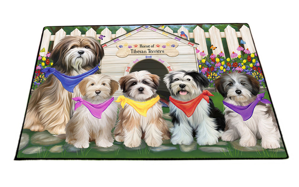 Spring Dog House Tibetan Terriers Dog Floormat FLMS50331