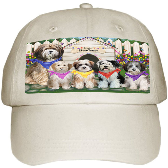 Spring Dog House Tibetan Terriers Dog Ball Hat Cap HAT54135