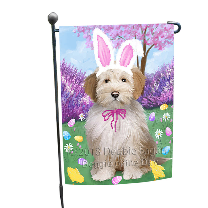 Tibetan Terrier Dog Easter Holiday Garden Flag GFLG57050