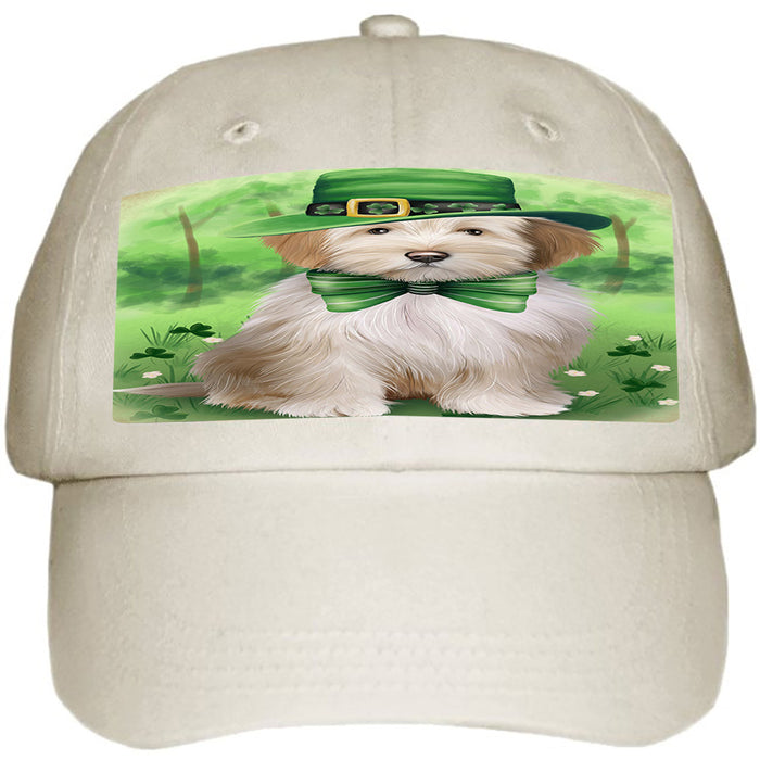 St. Patricks Day Irish Portrait Tibetan Terrier Dog Ball Hat Cap HAT51984